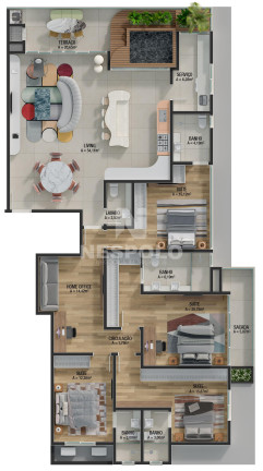 Imagem Apartamento à Venda, 93 m² em Praia Brava - Itajai Imagem Apartamento à Venda, 93 m² em Praia Brava - Itajai
