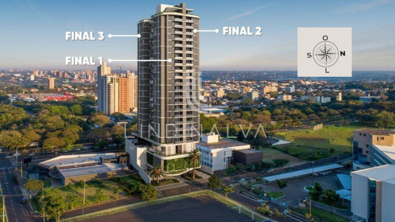 Imagem Apartamento com 3 Quartos à Venda, 121 m² em Polo Centro - Foz Do Iguacu