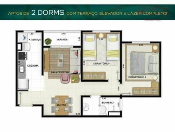 Imagem Apartamento com 2 Quartos à Venda, 53 m² em Vila Progresso - Itu Imagem Apartamento com 2 Quartos à Venda, 53 m² em Vila Progresso - Itu