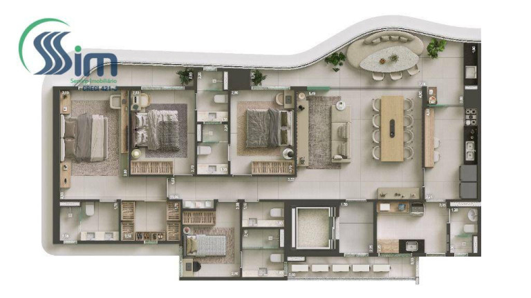 Imagem Apartamento com 4 Quartos à Venda, 163 m² em Meireles - Fortaleza