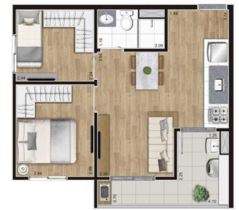 Imagem Imóvel com 1 Quarto à Venda, 27 m² em Belenzinho - São Paulo