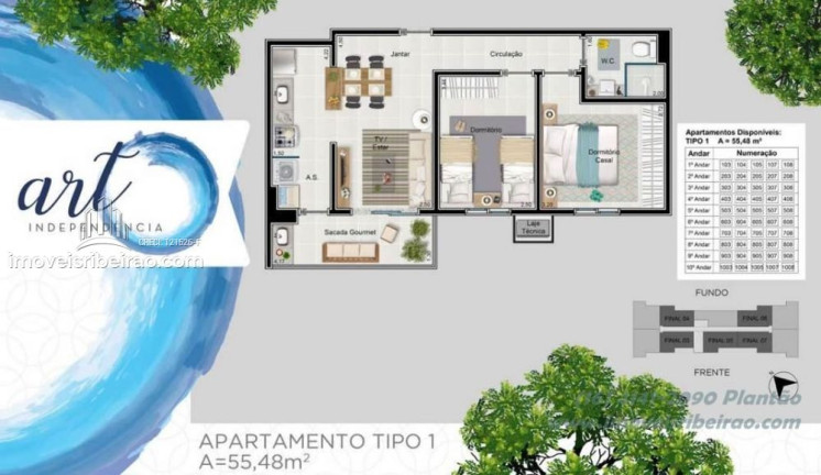 Imagem Apartamento com 2 Quartos à Venda, 55 m² em Campos Elíseos - Ribeirão Preto