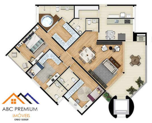 Imagem Apartamento com 3 Quartos à Venda, 160 m² em Vila Guiomar - Santo André Imagem Apartamento com 3 Quartos à Venda, 160 m² em Vila Guiomar - Santo André