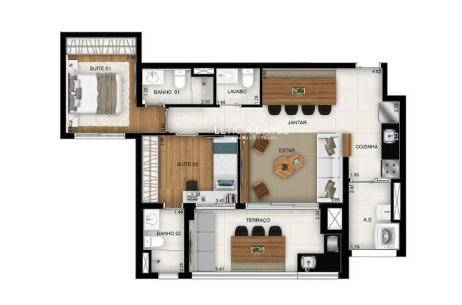 Imagem Apartamento com 2 Quartos à Venda,  em Santo Amaro - São Paulo