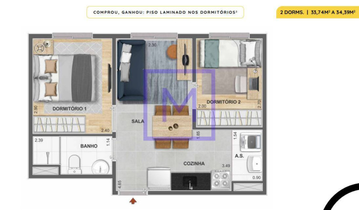 Imagem Apartamento com 2 Quartos à Venda, 40 m² em Mooca - São Paulo Imagem Apartamento com 2 Quartos à Venda, 40 m² em Mooca - São Paulo