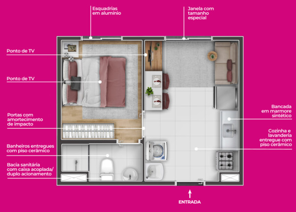 Imagem Imóvel com 2 Quartos à Venda, 32 m² em Vila Princesa Isabel - São Paulo