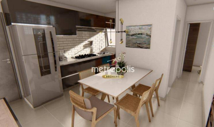 Apartamento com 1 Quarto à Venda, 54 m² em Vila Alzira - Santo André