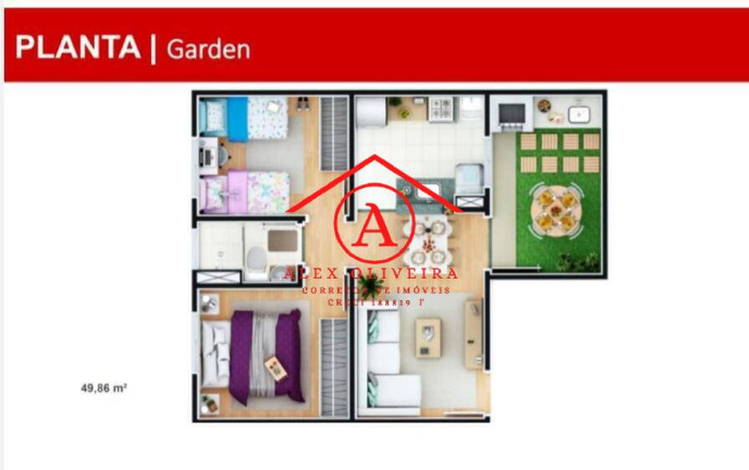 Imagem Apartamento com 2 Quartos à Venda, 11.016 m² em João Aranha - Paulínia