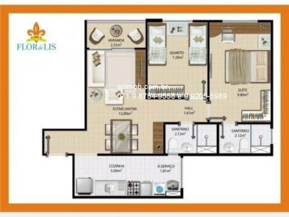 Imagem Imóvel com 2 Quartos à Venda, 54 m² em Pernambués - Salvador