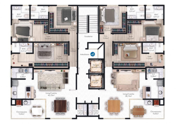 Imagem Apartamento com 3 Quartos à Venda, 130 m² em Balneário Perequê - Porto Belo Imagem Apartamento com 3 Quartos à Venda, 130 m² em Balneário Perequê - Porto Belo