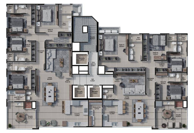 Imagem Apartamento com 4 Quartos à Venda, em Centro - Balneário Camboriú Imagem Apartamento com 4 Quartos à Venda, em Centro - Balneário Camboriú