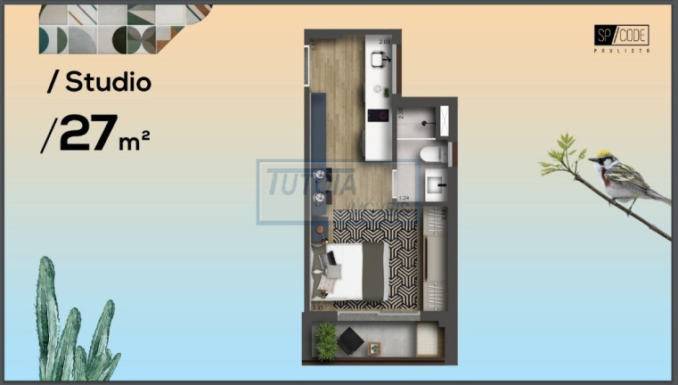 Apartamento com 1 Quarto à Venda, 24 m² em Paraíso - São Paulo