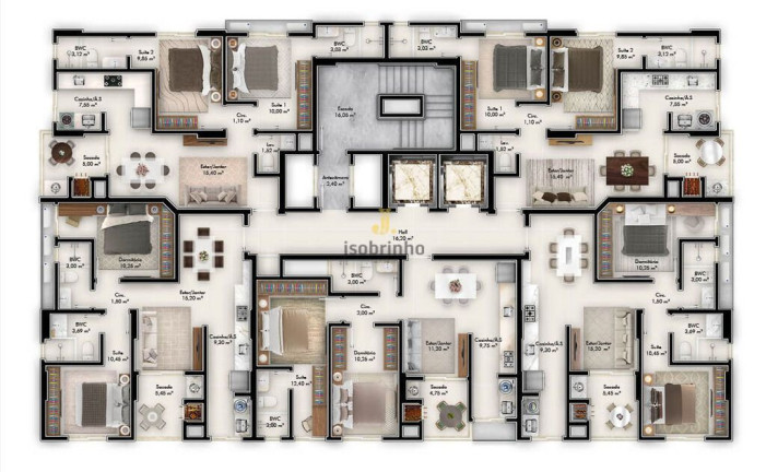 Apartamento com 2 Quartos à Venda, 66 m² em Morretes - Itapema