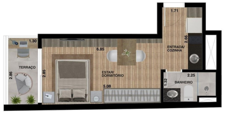 Imagem Imóvel com 1 Quarto à Venda, 20 m² em Paraíso - São Paulo Imagem Imóvel com 1 Quarto à Venda, 20 m² em Paraíso - São Paulo