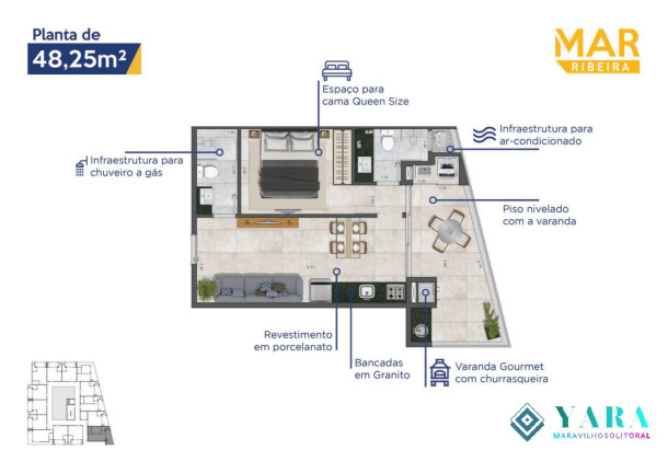 Imagem Apartamento com 1 Quarto à Venda, 45 m² em Praia Das Toninhas - Ubatuba