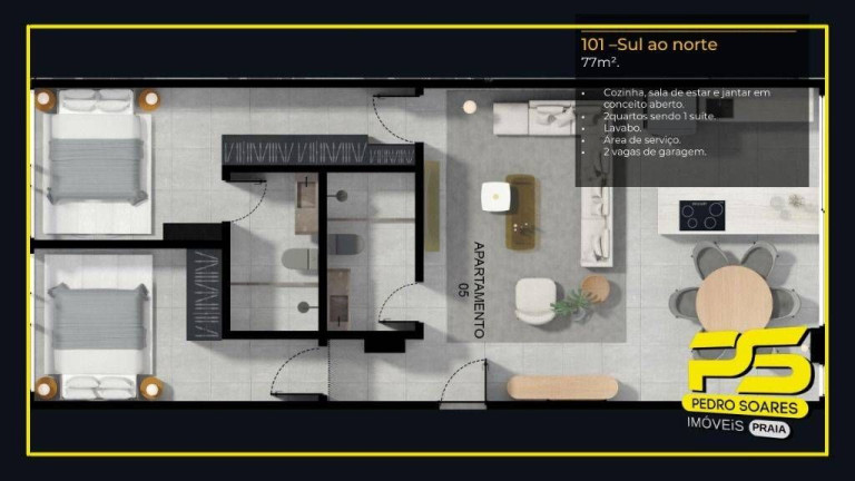 Imagem Apartamento com 3 Quartos à Venda, 119 m² em Jardim Oceania - João Pessoa