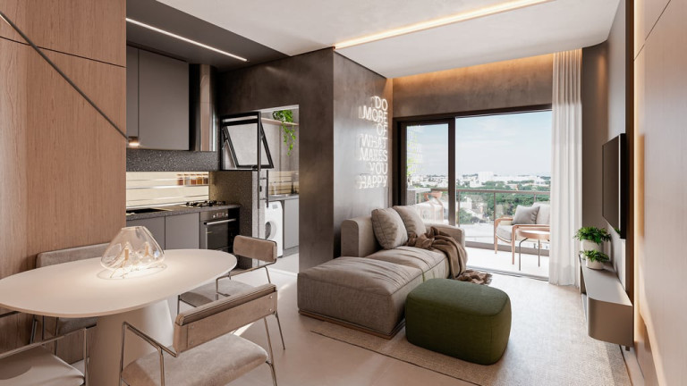 Imagem Imóvel com 1 Quarto à Venda, 30 m² em água Verde - Curitiba