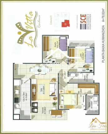 Imagem Apartamento com 3 Quartos à Venda, 79 m² em Parque Tamandaré - Campos Dos Goytacazes