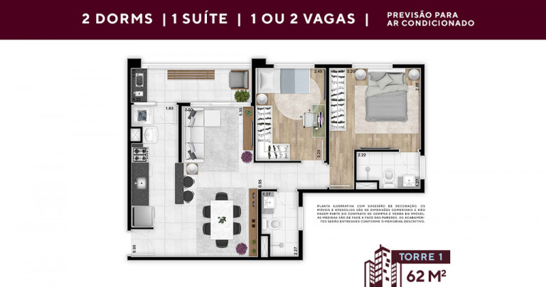 Imagem Apartamento com 2 Quartos à Venda, 60 m² em Jardim Do Lago - Jundiaí