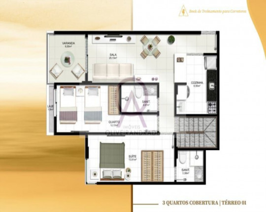 Imagem Imóvel com 1 Quarto à Venda, 45 m² em Piatã - Salvador