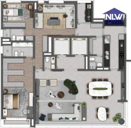Apartamento com 2 Quartos à Venda, 240 m² em Moema - São Paulo