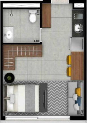 Imagem Studio com 1 Quarto à Venda, 28 m² em Perdizes - São Paulo