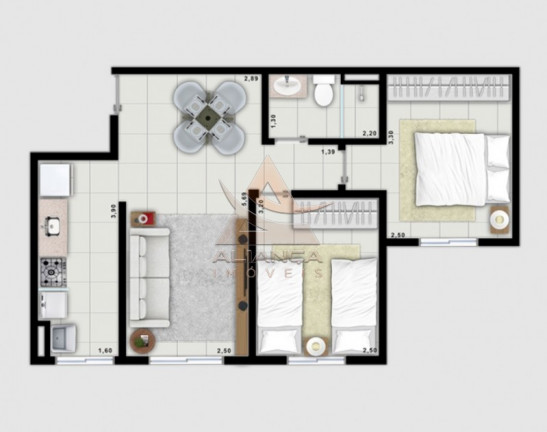 Imagem Apartamento com 2 Quartos à Venda, 50 m² em Campos Eliseos - Ribeirão Preto Imagem Apartamento com 2 Quartos à Venda, 50 m² em Campos Eliseos - Ribeirão Preto