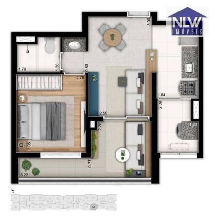 Imagem Apartamento com 1 Quarto à Venda, 45 m² em Butantã - São Paulo