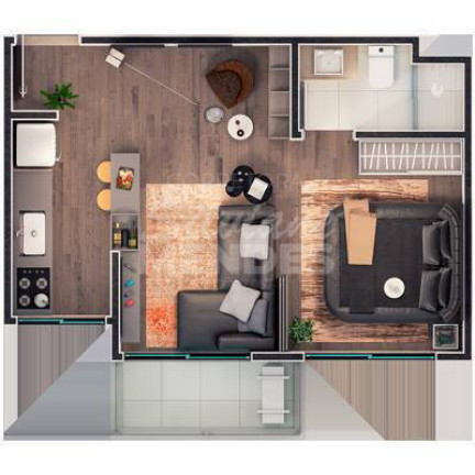 Apartamento com 1 Quarto à Venda,  em Jardim Portal Da Colina - Sorocaba