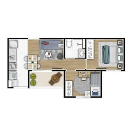 Imagem Apartamento com 2 Quartos à Venda, 41 m² em Mooca - São Paulo