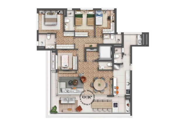 Imagem Apartamento com 4 Quartos à Venda, 205 m² em Brooklin Novo - São Paulo