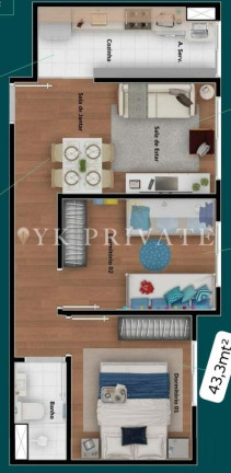 Imagem Apartamento com 2 Quartos à Venda, 44 m² em Barra Funda - São Paulo