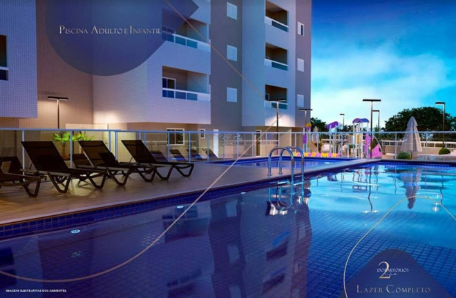 Imagem Apartamento com 2 Quartos à Venda, 64 m² em Guilhermina - Praia Grande