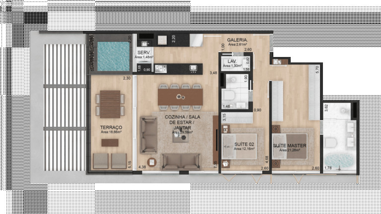 Imagem Cobertura com 3 Quartos à Venda, 189 m² em Três Figueiras - Porto Alegre