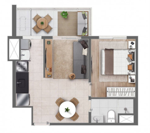 Imagem Imóvel com 2 Quartos à Venda, 57 m² em Centro - Campinas