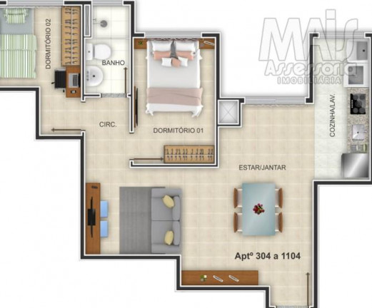 Imagem Apartamento com 2 Quartos à Venda, 54 m² em Guarani - Novo Hamburgo Imagem Apartamento com 2 Quartos à Venda, 54 m² em Guarani - Novo Hamburgo