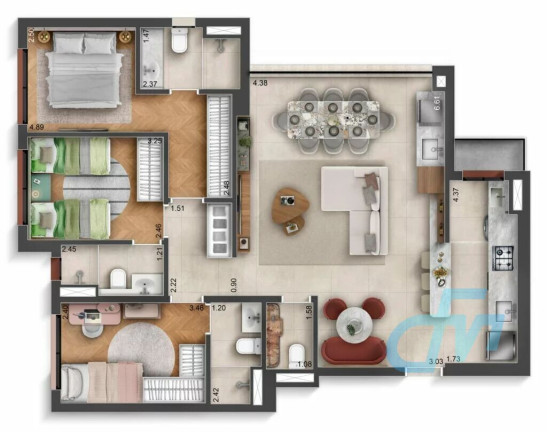 Imagem Apartamento com 4 Quartos à Venda, 95 m² em Vila Mogilar - Mogi Das Cruzes Imagem Apartamento com 4 Quartos à Venda, 95 m² em Vila Mogilar - Mogi Das Cruzes