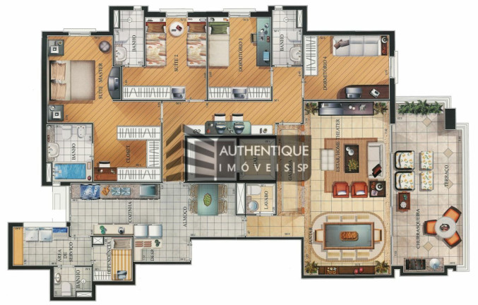 Imagem Apartamento com 4 Quartos à Venda, 181 m² em Moema - São Paulo