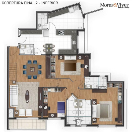 Imagem Apartamento com 3 Quartos à Venda, 146 m² em Juvevê - Curitiba