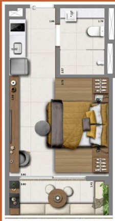 Imagem Studio com 1 Quarto à Venda, 28 m² em Butantã - São Paulo
