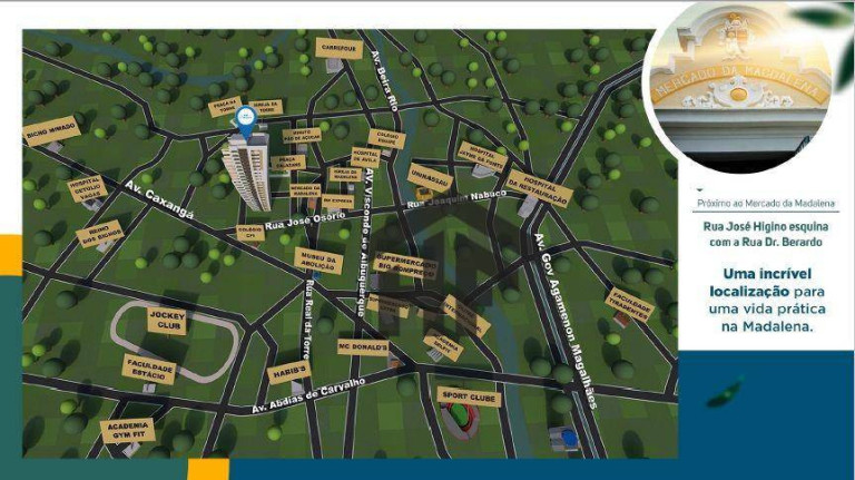 Imagem Apartamento com 3 Quartos à Venda, 64 m² em Madalena - Recife