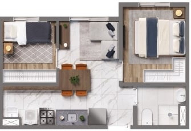 Imagem Imóvel com 2 Quartos à Venda, 32 m² em Ermelino Matarazzo - São Paulo
