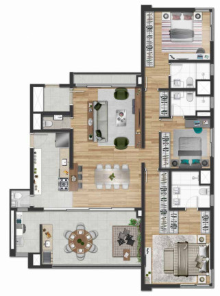 Imagem Apartamento com 3 Quartos à Venda, 163 m² em Moema - São Paulo Imagem Apartamento com 3 Quartos à Venda, 163 m² em Moema - São Paulo