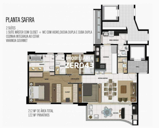 Imagem Apartamento com 3 Quartos à Venda, 122 m² em Gleba Fazenda Palhano - Londrina Imagem Apartamento com 3 Quartos à Venda, 122 m² em Gleba Fazenda Palhano - Londrina