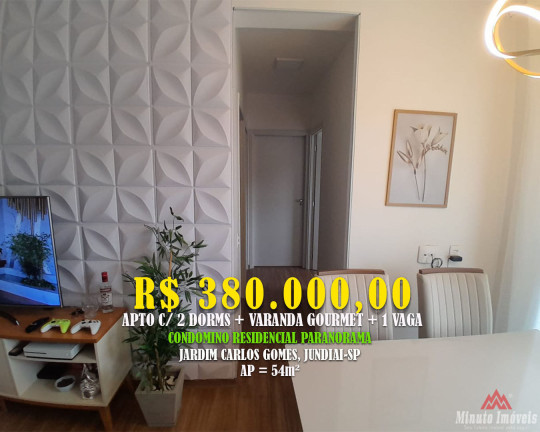Apartamento com 3 Quartos à Venda, 54 m² em Jardim Carlos Gomes - Jundiaí