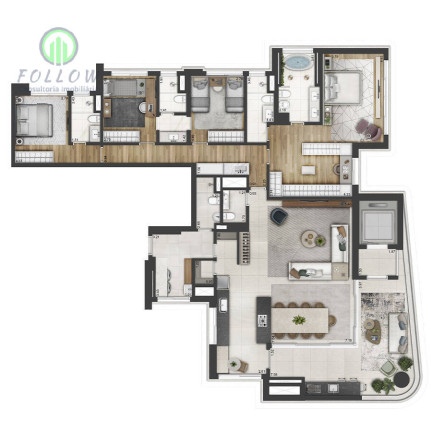 Imagem Apartamento com 4 Quartos à Venda, 239 m² em Green Valley Alphaville - Barueri Imagem Apartamento com 4 Quartos à Venda, 239 m² em Green Valley Alphaville - Barueri