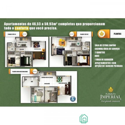 Imagem Apartamento com 2 Quartos à Venda,  em Planalto - Natal