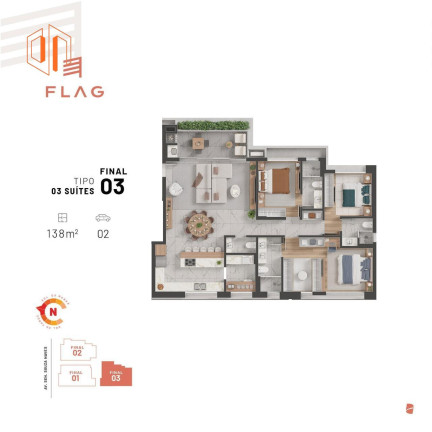 Imagem Apartamento com 3 Quartos à Venda, 130 m² em Cristo Rei - Curitiba