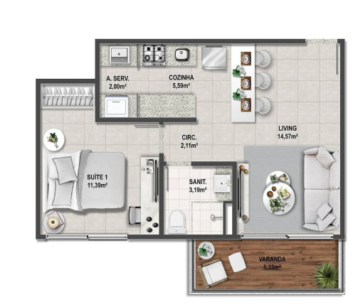Imagem Apartamento com 1 Quarto à Venda, 5.018 m² em Caminho Das árvores - Salvador Imagem Apartamento com 1 Quarto à Venda, 5.018 m² em Caminho Das árvores - Salvador