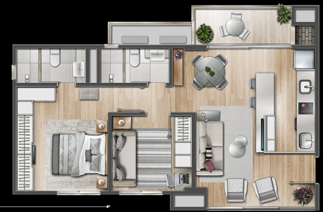 Imagem Apartamento com 2 Quartos à Venda, 157 m² em Menino Deus - Porto Alegre